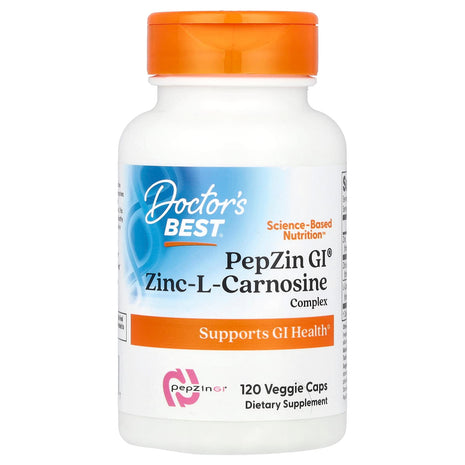 Zink - L - Carnosine Complex – PepZin GI (120 plantaardige capsules) - Doctors Best - SuperfoodShop