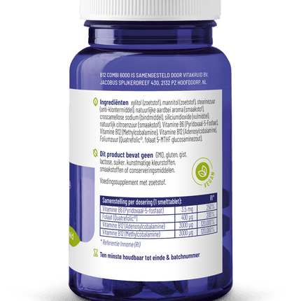 Vitamine B12 Combi met folaat - De Ultieme Energieboost voor Je Lichaam - Vitakruid - SuperfoodShop