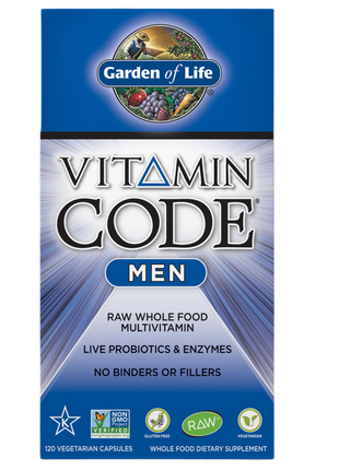 The Vitamin Code Men – Natuurlijke Multivitamine uit Voeding (120 capsules)