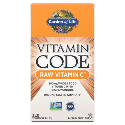 Vitamin Code RAW Vitamin C – 500 mg aus Vollwertkost (60 Kapseln)