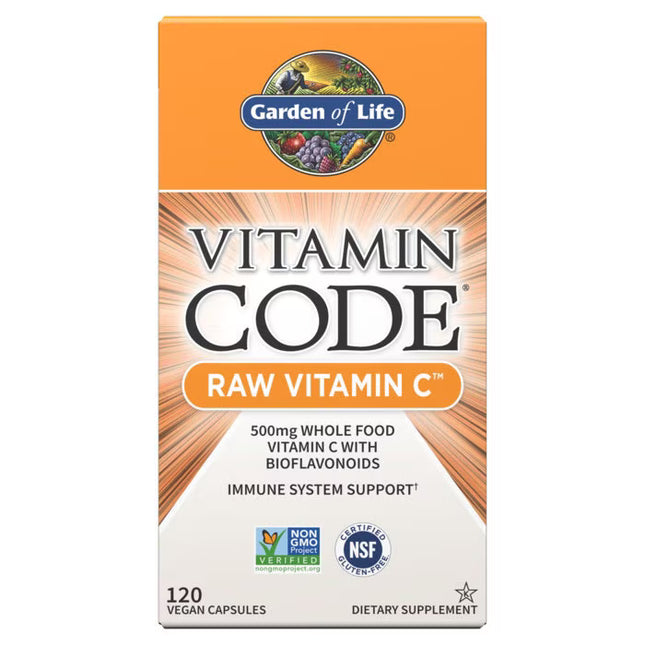 Vitamin Code RAW Vitamin C - 500 mg aus Vollwertkost - 120 Kapseln