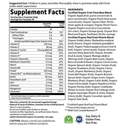 Organics Kids Multi - Bio-Multivitamin-Gummis für Kinder (120 Stück)