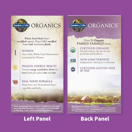 Organics Women’s Once Daily - Biologische Multivitamine