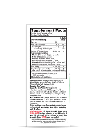 Mullein-X™ Multi-System-Hustensaft 120 ml