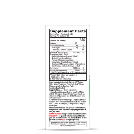 Mullein-X™ Multi-System-Hustensaft 120 ml