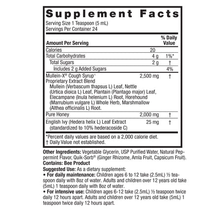 Mullein-X™ Multi-System-Hustensaft 120 ml
