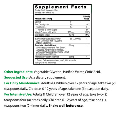 Vlierbessen Extract - Sambucus 120ml - Nature's Answer - SuperfoodShop