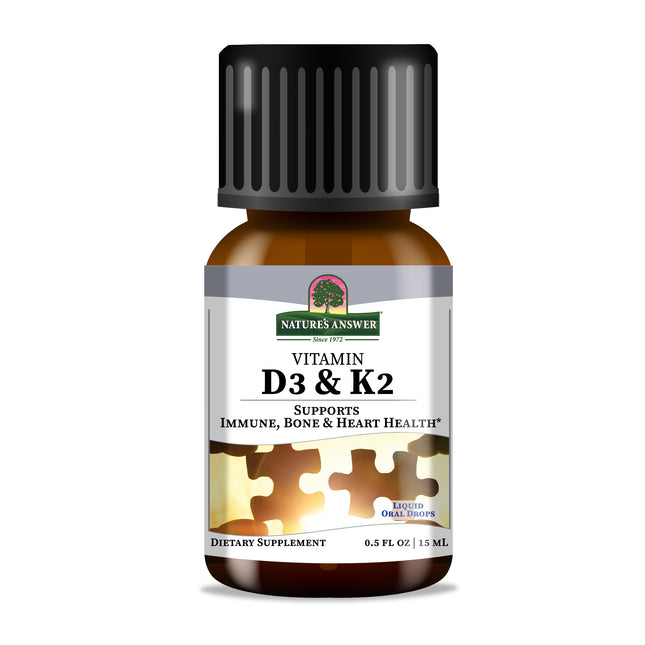 Vitamin D3 & K2 Tropfen – Für Knochen & Muskeln (250 Dosen)