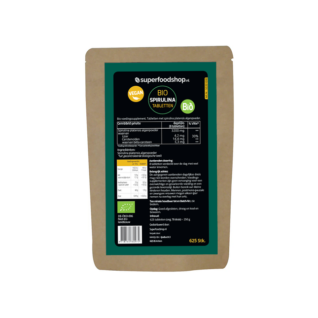 Bio Spirulina Raw &amp; Pure – 100% Algenpulver