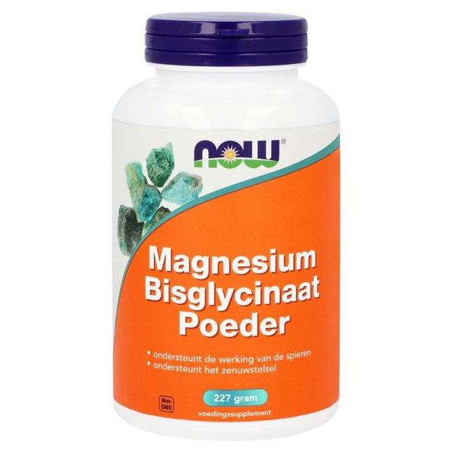 Magnesium Bisglycinaat Poeder – 227 g - Now Foods - SuperfoodShop